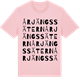 Pink Cotton t-shirt med Årjängssätern ordlek t-shirt