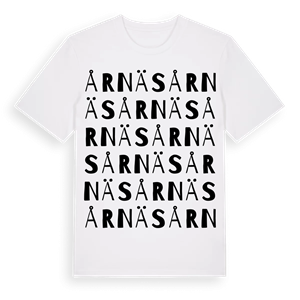 Årnäs ordlek t-shirt – ekologisk bomull t-shirt från PinShirt