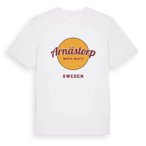 Arnästorp cirkel t-shirt – ekologisk bomull t-shirt från PinShirt