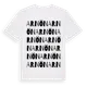 White t-shirt med Arnön ordlek t-shirt