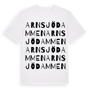 Arnsjödammen ordlek t-shirt – ekologisk bomull t-shirt från PinShirt