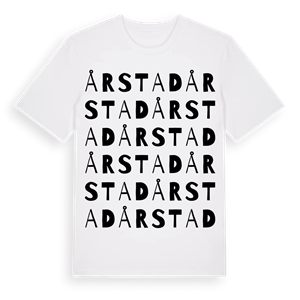 Årstad ordlek t-shirt – ekologisk bomull t-shirt från PinShirt