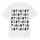 White t-shirt med Årtan ordlek t-shirt