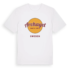 Arvhaget cirkel t-shirt – ekologisk bomull t-shirt från PinShirt