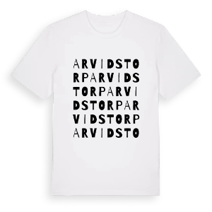 Arvidstorp ordlek t-shirt – ekologisk bomull t-shirt från PinShirt