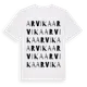 White t-shirt med Arvika ordlek t-shirt