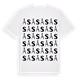 White t-shirt med Ås ordlek t-shirt