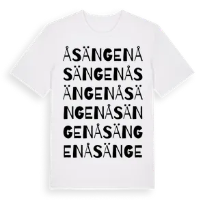 Åsängen ordlek t-shirt – ekologisk bomull t-shirt från Pinshirt