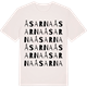 Vintage White t-shirt med Åsarna ordlek t-shirt
