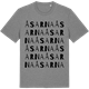 Mid Heather Gray t-shirt med Åsarna ordlek t-shirt