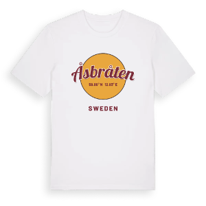 Åsbråten cirkel t-shirt – ekologisk bomull t-shirt från PinShirt