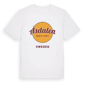 Åsdalen cirkel t-shirt – ekologisk bomull t-shirt från PinShirt