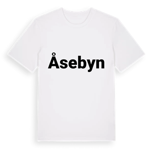 Åsebyn fetstil t-shirt – ekologisk bomull t-shirt från PinShirt