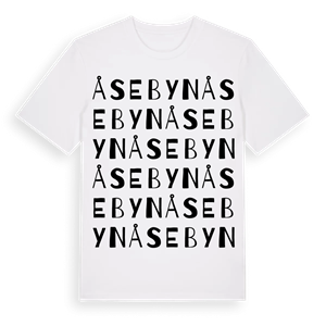 Åsebyn ordlek t-shirt – ekologisk bomull t-shirt från Pinshirt