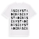 Åsebystaden ordlek t-shirt