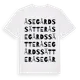 White t-shirt med Åsegårdssätter ordlek t-shirt