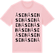 Pink Cotton t-shirt med Åsen ordlek t-shirt