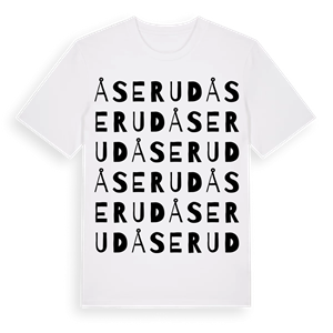 Åserud ordlek t-shirt – ekologisk bomull t-shirt från PinShirt