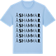 Blue Soul t-shirt med Åshammar ordlek t-shirt