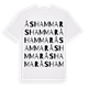White t-shirt med Åshammar ordlek t-shirt