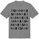 Mid Heather Gray t-shirt med Åshammar ordlek t-shirt