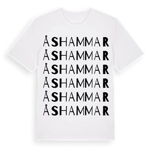 Åshammar ordlek t-shirt – ekologisk bomull t-shirt från PinShirt