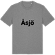 Mid Heather Gray t-shirt med Åsjö fetstil t-shirt