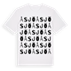 White t-shirt med Åsjö ordlek t-shirt
