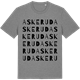 Mid Heather Gray t-shirt med Askerud ordlek t-shirt