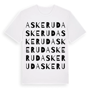 Askerud ordlek t-shirt – ekologisk bomull t-shirt från PinShirt