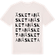 Vintage White t-shirt med Äsketan ordlek t-shirt