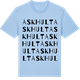 Blue Soul t-shirt med Askhult ordlek t-shirt