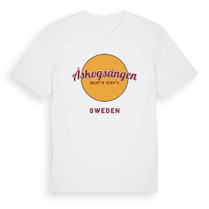 Åskogsängen cirkel t-shirt – ekologisk bomull t-shirt från PinShirt