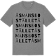 Mid Heather Gray t-shirt med Åsmansbostället ordlek t-shirt