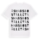 Åsmansbostället ordlek t-shirt