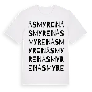 Åsmyren ordlek t-shirt – ekologisk bomull t-shirt från Pinshirt