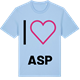 Blue Soul t-shirt med Jag älskar Asp t-shirt stort tryck