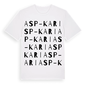 Asp-Kari ordlek t-shirt – ekologisk bomull t-shirt från PinShirt