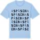 Blue Soul t-shirt med Aspåsen ordlek t-shirt
