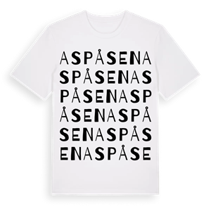 Aspåsen ordlek t-shirt – ekologisk bomull t-shirt från PinShirt