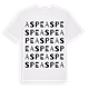 White t-shirt med Aspe ordlek t-shirt