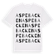 White t-shirt med Aspebacken ordlek t-shirt