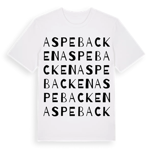 Aspebacken ordlek t-shirt – ekologisk bomull t-shirt från PinShirt