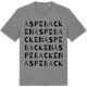 Mid Heather Gray t-shirt med Aspebacken ordlek t-shirt