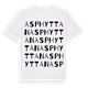 White t-shirt med Asphyttan ordlek t-shirt