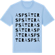 Blue Soul t-shirt med Aspsäter ordlek t-shirt