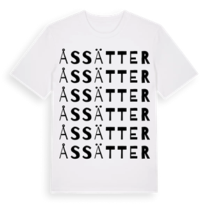 Åssätter ordlek t-shirt – ekologisk bomull t-shirt från PinShirt