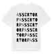 White t-shirt med Assertorp ordlek t-shirt