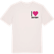 Vintage White t-shirt med Jag älskar Åsteby t-shirt litet tryck
