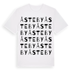 Åsteby ordlek t-shirt – ekologisk bomull t-shirt från PinShirt